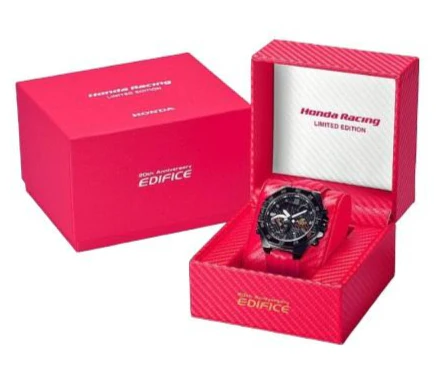 Casio Edifice 20th Anniversary x Honda Racing Limited Edition ECB-10HR-1A - Image 3