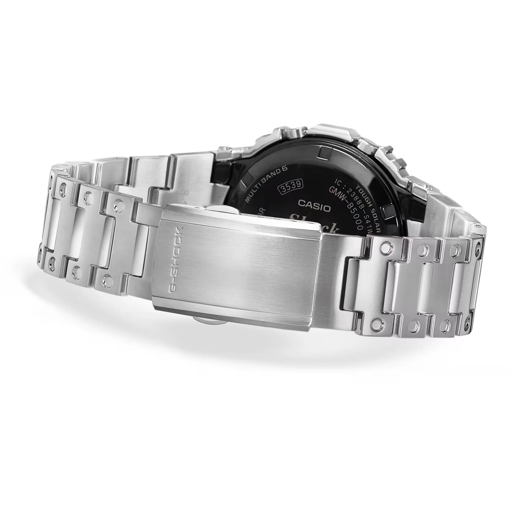 Casio G-Shock Full Metal Tough Solar Multi-Band 6 Bluetooth Silver Classic Red Line GMW-B5000D-1C - Image 4