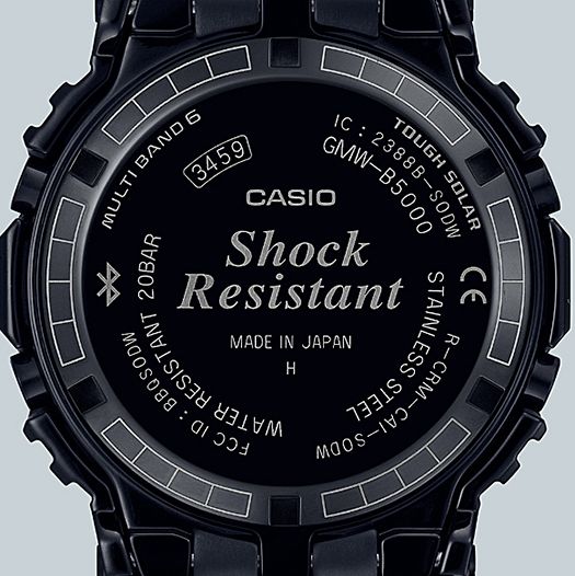 Casio G-Shock Full Metal "Time Tunnel" Grid Design Square Face GMW-B5000CS-1 - Image 3