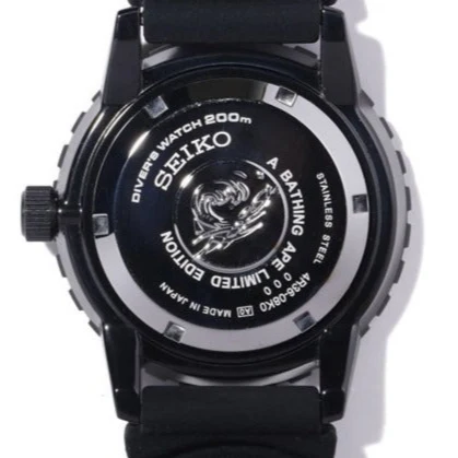 Seiko X A Bathing Ape (Bape) Automatic 200M Diver 2020 Limited Edition SZEL004 - Image 3