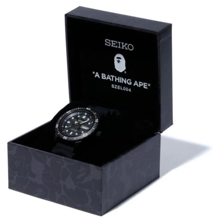 Seiko X A Bathing Ape (Bape) Automatic 200M Diver 2020 Limited Edition SZEL004 - Image 4