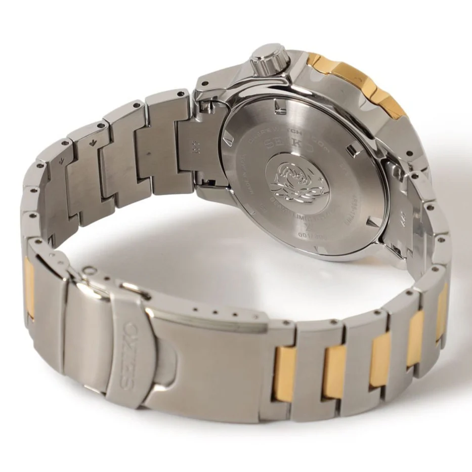 Seiko Prospex X BEAMS Collaboration 2025 Limited Edition Silver & Gold Tone Monster SBDY136 - Image 3