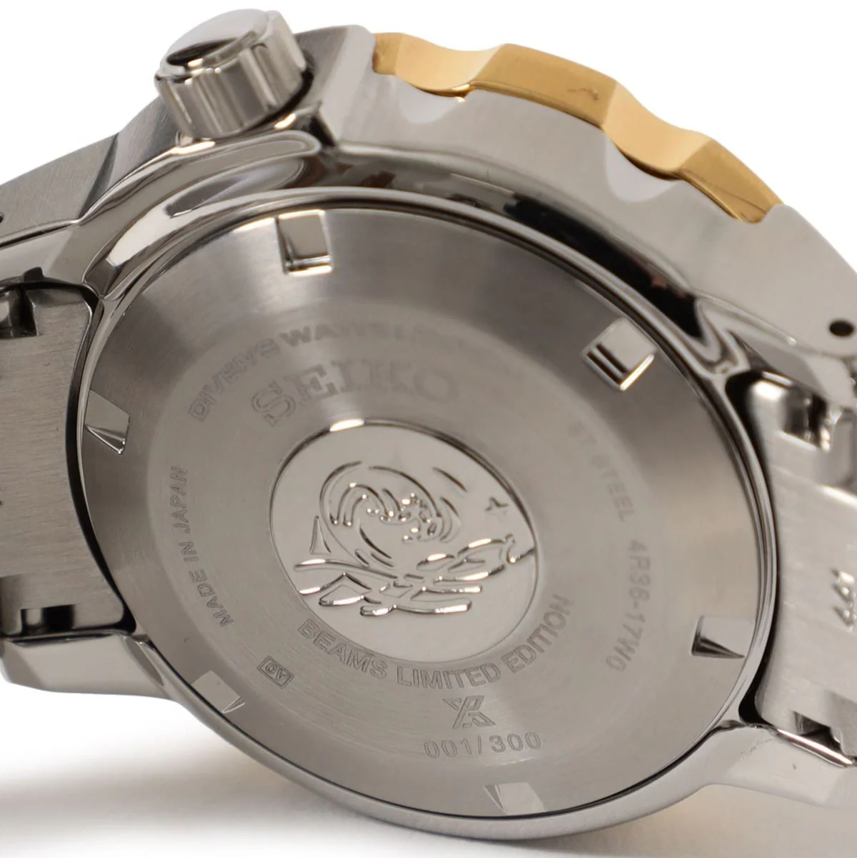 Seiko Prospex X BEAMS Collaboration 2025 Limited Edition Silver & Gold Tone Monster SBDY136 - Image 4