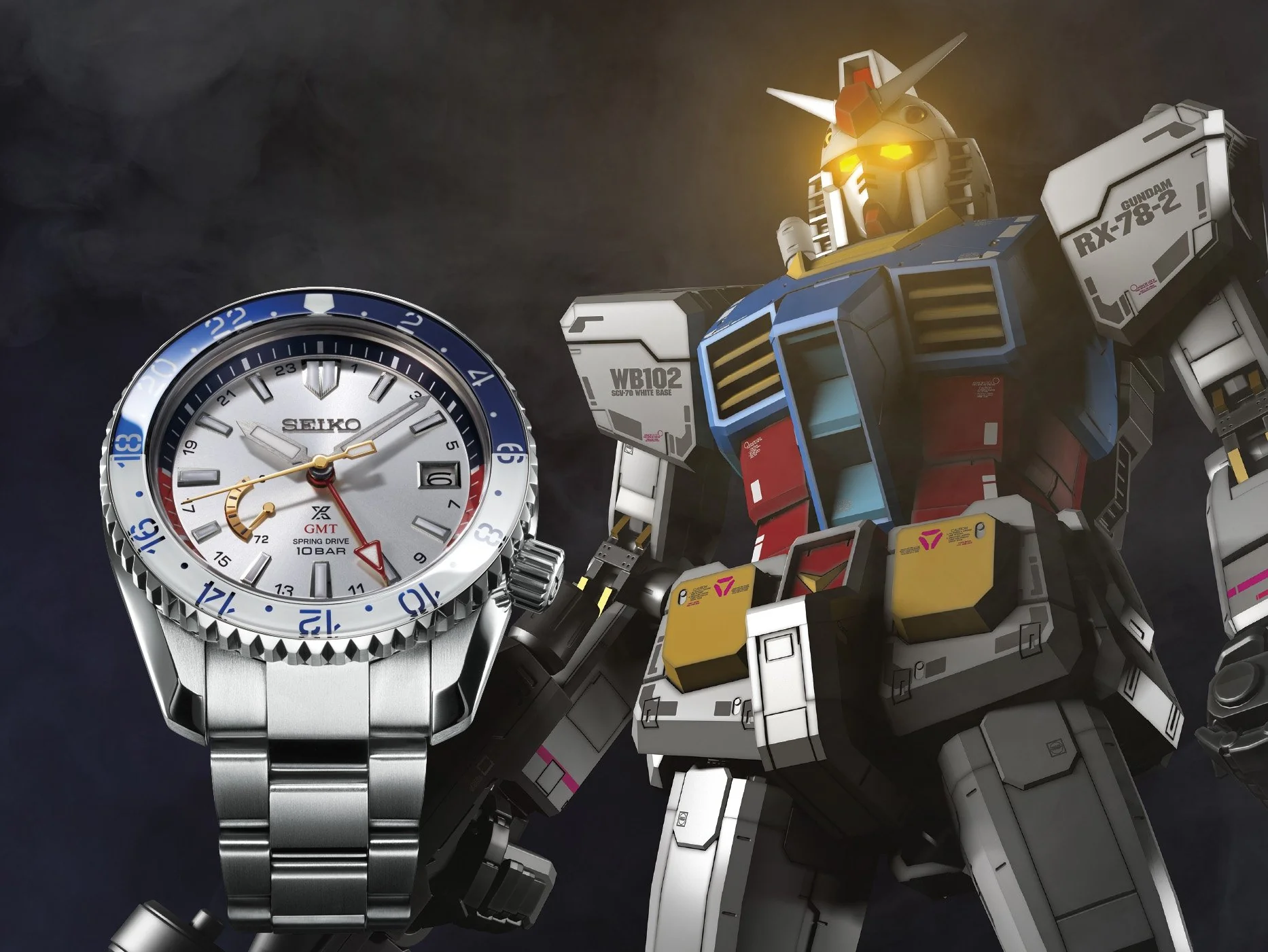 Seiko Prospex LX Line X Gundam 40th Anniversary Spring Drive GMT Limited Edition SBDB033 - Image 4