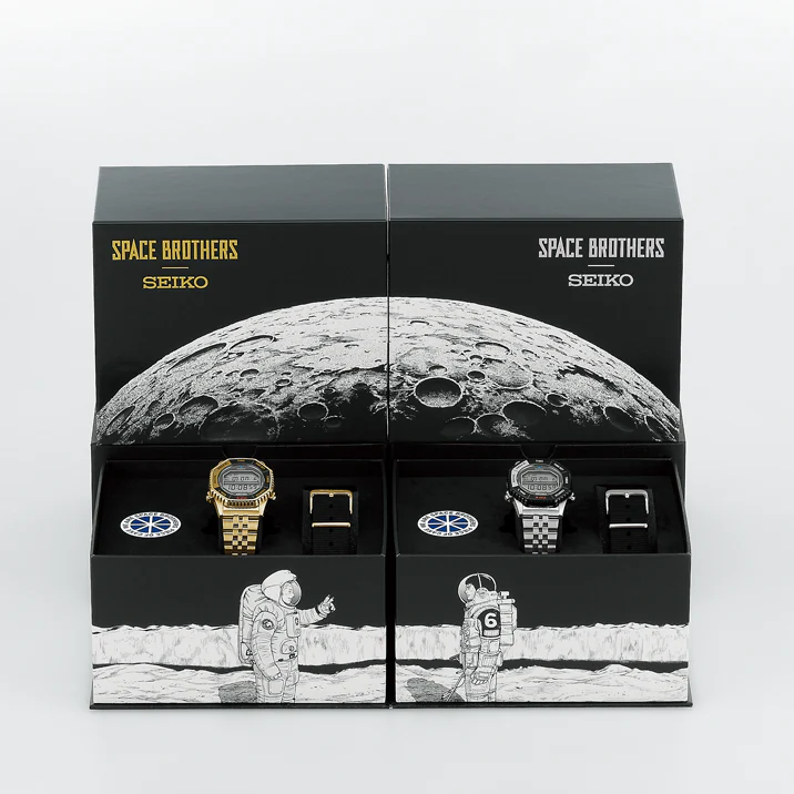 Seiko Selection S Series Digital Quartz X Space Brothers Collaboration Limited Edition Gold Model SBJG024 - Image 5